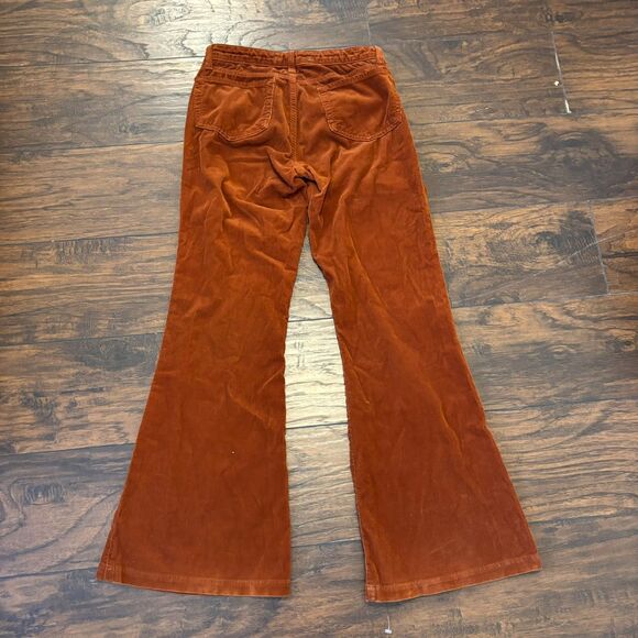 J Brand size 28 Terracotta Corduroy Fall Time Autumn Neutral Flare Pants - Picture 2 of 8